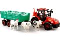 Tractor Trolley Toy With Animal Set For Kids. 