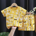 Kids Clothes Set Baby Boy/Girl T-Shirt + Shorts Summer Clothing Cotton Cartoon Casual Boys Tracksuit Children Baby Clothes Set. 