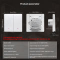 Tuya Smart Wifi Switch No Neutral Wire Required 1/2/3 Gang Wall Light Button Switch Smart Home Support Alexa  Home Alice lightify. 