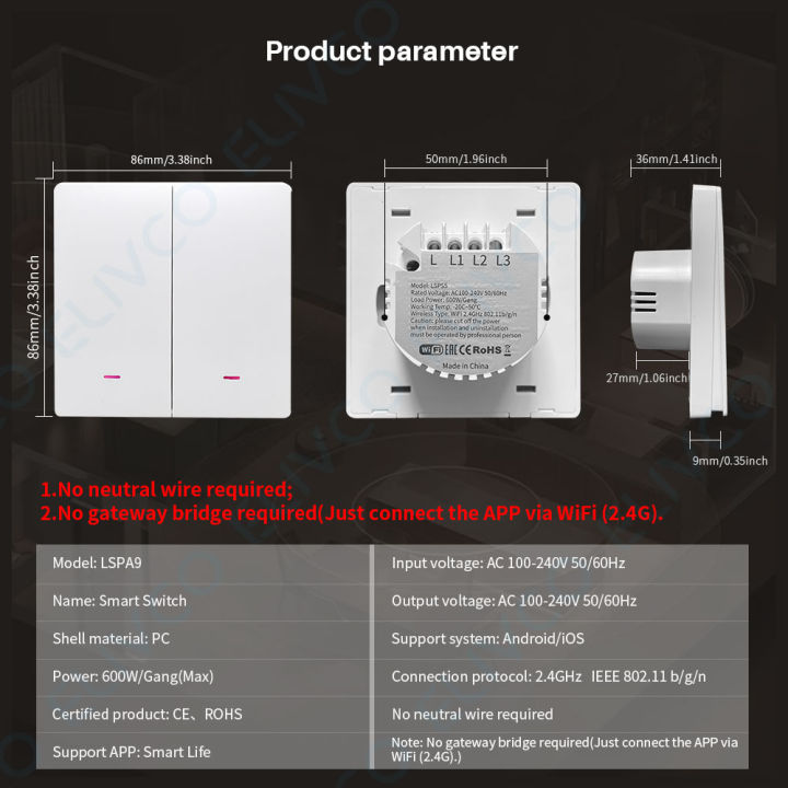 Tuya%20Smart%20Wifi%20Switch%20No%20Neutral%20Wire%20Required%201/2/3%20Gang%20Wall%20Light%20Button%20Switch%20Smart%20Home%20Support%20Alexa%20%20Home%20Alice%20lightify%20-%20Image%204