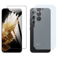 Tecno Spark 40 Pro Glass Protector Polish Screen Tempered + Back Protector Carbon Fiber Matte Soft Skin Sheet For Spark 40 Pro. 