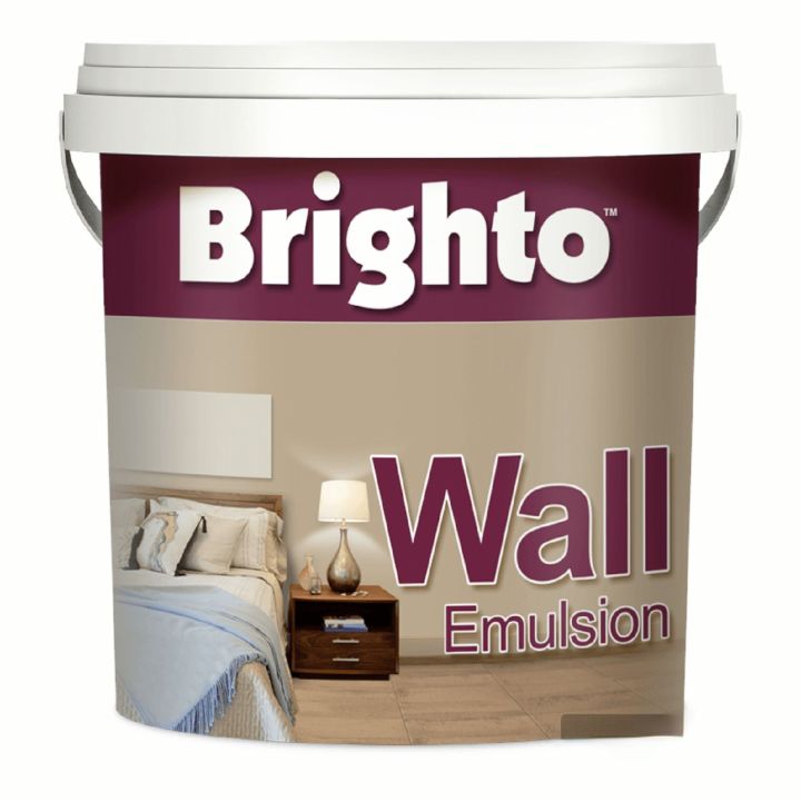 BRIGHTO WALL EMULTION PAINTS - DISTEMPER PAINTS - INTERIOR PAINTS - BRIGHTO PAINTS 3.64 LITRES