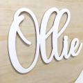 3mm white colour laser Cut acrylic letter custom design (as per sft). 