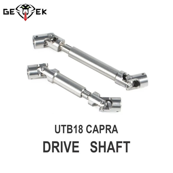 Stainless Steel Drive Shaft Universal Joint Driveshaft for 1/18 RC Rock Crawler Axial UTB18 Capra Unlimited Trail Buggy Upgrade