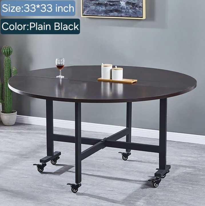 Dinning%20Table%20Folding,%20with%20Metal%20frame%20powder%20coating%20,Family%20round%20table%20movable%20desk%20simple%20multi-function%20hotel%20three-fold%20-%20Image%205