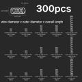 300Pcs Stainless Steel Compression Spring Kit 15 Sizes (0.39-2 Inch/10-50mm) for DIY Repair & Industrial Use. 
