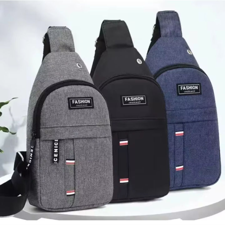Adjustable Chest Bag Shoulder Bag For Both Men And Women, One Shoulder Diagonal Cross Shoulder Bag, Oxford Cloth Chest Bag