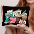 A Dental hygienist makeup bag - women's multifunctional zipper bag, jewelry storage bag, perfect travel zipper small storage bag. 