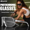 SCVCN Outdoor Sports Cycling Sunglasses Photochromic Glasses for Men Sun Mountain Bike Road Bicycle Eyewear Cycle UV400 Goggles. 