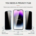 6 in 1 Anti Spy Tempered Glass Screen Protector For iPhone 11 12 13 14 15 Pro Max Privacy Glass Camera Lens Protector 14 15 Plus. 