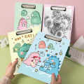 A4 clip board paper clip board writing board cardboard writing pad cute cartoon pattern. 