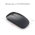 [Rechargeable Wireless Mouse] Built-in wireless mouse, adjustable mouse sensitivity, Bluetooth or usb2.5g plug (standard mouse, wiressless mouse). 