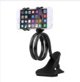 Universal Flexible Phone Holder Stand – Trendy Black Mobile Mount. 