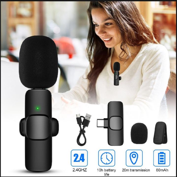 k8 wireless (typc ) Lavailer microphone noice cancelling for Professional use