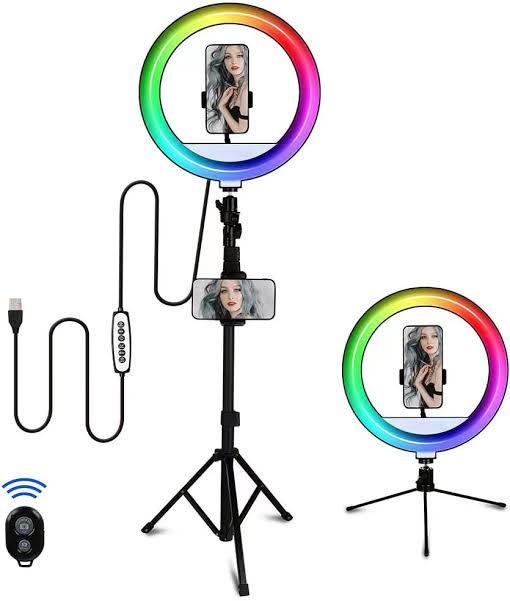 12 Inch LED Ring Light With Adjustable Stand And Phone Holder