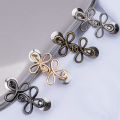 2Pcs Cute Four Leaf Clover Buckle Adjuster Waist Tightener Adjustable Waist Buckle Detachable Seamless Button For Pants Skirts. 