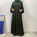 Middle East Dubai Fashion Muslim Breastfeeding Muslim Long-Sleeved Slim-Fit Dress Islamic Popular Women's Wear.