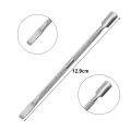 1Pcs Stainless Steel Double Head Cuticle Pusher Manicure Tools for Nails Polish Glue Cuticle Remover Accessories.