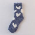 New Coral Fleece Warm Home Socks for Women - Winter Love Socks for women – Thickened Mid-Length Fleece-Lined Winter Floor Socks.