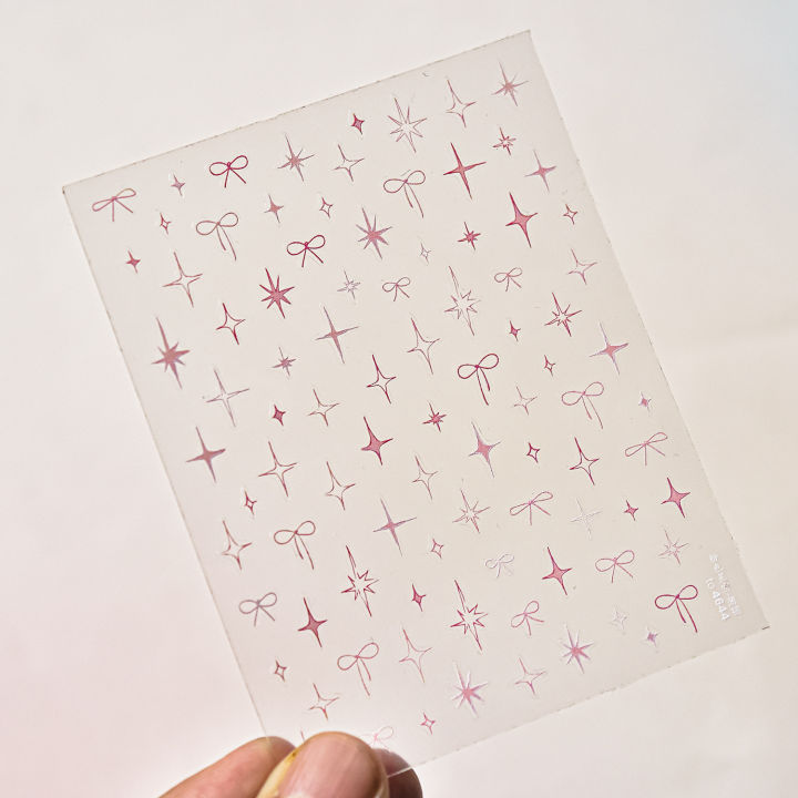 Thin%20and%20Tough%20Nails%20Sticker%203D%20Cute%20Pink%20Starry%20Sky%20Nail%20Art%20Stickers%20Long%20Bows%20Ribbon%20Self%20Adhesive%20Nail%20Decoration%20Decals%20DIY%20-%20Image%203