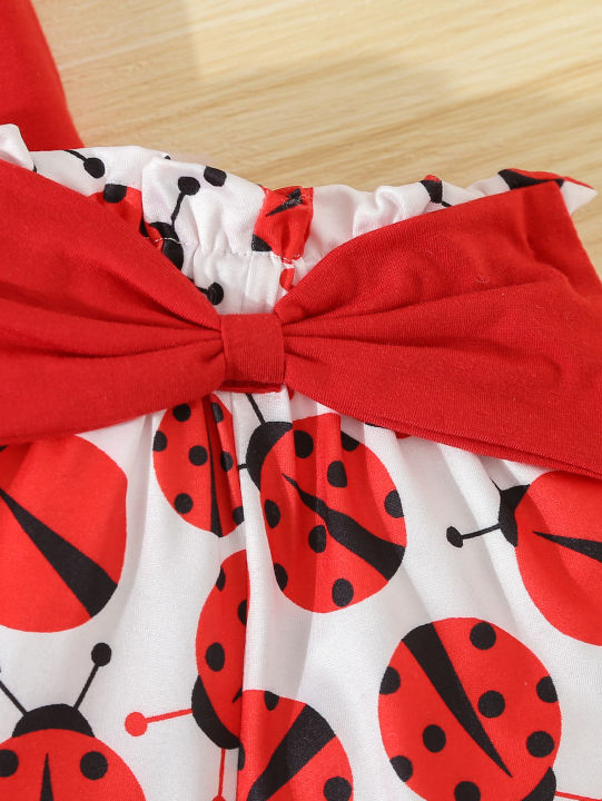 Summer%20Adorable%20%20Ladybug%20Outfit%202pcs%20Set%20for%20Baby%20Girls%20Sleeveless%20T-shirt%20+Causal%20Shorts%20Infant%20Newborn%20Baby%20Girl%20%20Clothes%20-%20Image%205