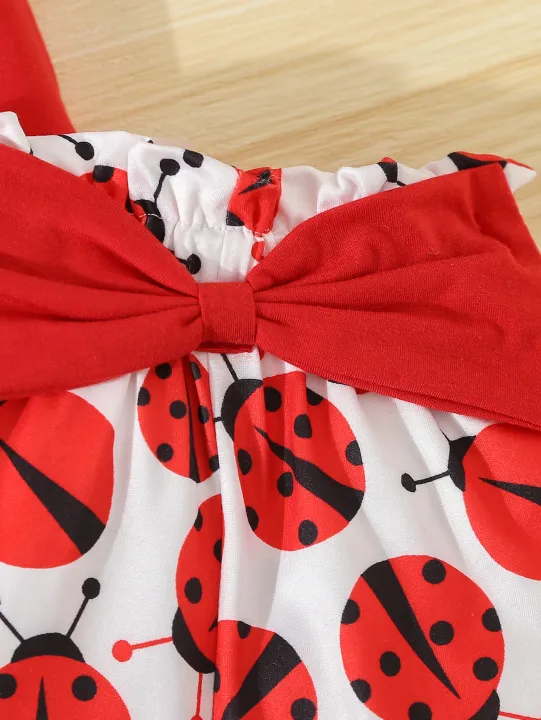 Summer%20Adorable%20%20Ladybug%20Outfit%202pcs%20Set%20for%20Baby%20Girls%20Sleeveless%20T-shirt%20+Causal%20Shorts%20Infant%20Newborn%20Baby%20Girl%20%20Clothes%20-%20Image%205