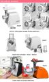 Electric Meat Grinder Stainless Steel Body Ultra Sharp Blades Reverse Function Storage  Stainless Steel Meat Grinders & Slicers. 
