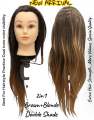 Hair Styling Dummy for Learning Training with Free Clamp/Stand can be attached on Table. (Please select color before order). 