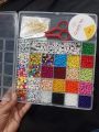 Best Diy Jewelry  Making Kits  Amazing Glass,ice Crack, Acrylic Beads Kit For Diy Hand Made Jewelry Braclate nackalce Key Chain Glass bead Kit Ice Crack Beads Kit  ,Seed Beads Kit , Acrylic Beads kit Jewelry Making Beads Kits For Making. 