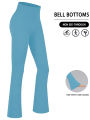 Women's Super Soft Flare Pants High Waisted Tummy Control Workout Yoga Leggings Bell Bottoms.
