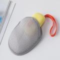 Bath Cleansing Foaming Net Double-Sided Square/Oval Soap Bag Body Exfoliating Scrubber Sponges Bathroom Mesh Soap Pocket. 