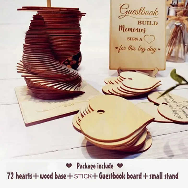 72PCS%20Wood%20Heart%20Guest%20Book%20Signature%20Guest%20Books%20Perfect%20Festivel%20Party%20Wedding%20Reception%20Decoration%20and%20Favor%20Wood%20Gift%20-%20Image%203