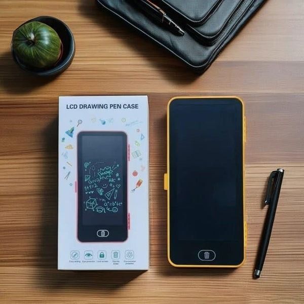 Writing Tablet Pencil Case for Kids – 2 in 1 LCD Digital Slate for Kids, E-Note Pad, Pencil Box for Kids, Doodle Writing Board for School Going Kids, Educational Toys for Kids |