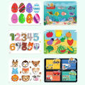 Montessori Busy Book for Kids Toddlers Educational Toys Baby Diy Paste Quiet Book Children Animals Numbers Matching Puzzles Toys. 