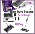New Walter Swivel Sweeper MAX Cordless Floor Cleaner with 2 Batteries. 