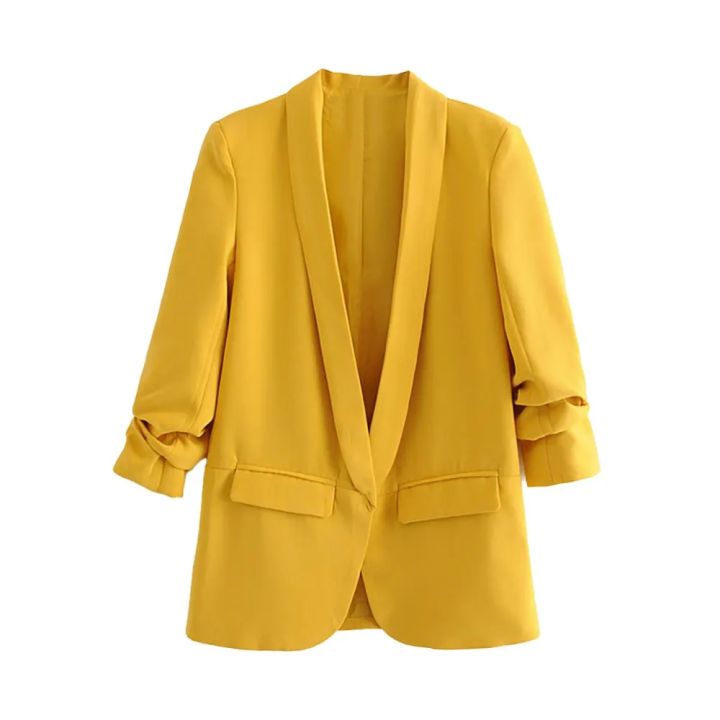 Women%20Fashion%20Office%20Wear%20Open%20Blazer%20Coat%20Vintage%20Long%20Pleated%20Sleeves%20Flap%20Pockets%20Female%20Outerwear%20Chic%20Tops%20-%20Image%207