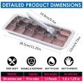 Stainless Steel Ice Cube Tray Stainless Steel Ice Cube Maker Freezer Square Ice Cube Mold tool Making for Milk and Drink Cooling.