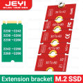 JEYI M.2 NGFF NVME SSD Extension Bracket Transfer 2230 2242 2260 2280 Length Extend Adapter Bracket Card Plate Change Long Size. 