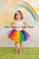 Girl's Rainbow Color Tutus Skirts Baby Handmade Multicolor Tulle Ballet Dance Tutus with Flower Headband Kids Party Pettiskirts. 