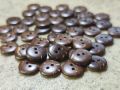 Coconut Shell Buttons 2 Holes 12.5mm for Shirt & Punjabi Sewing [24 pcs]. 