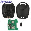 JYQ 2 Buttons Remote Head Car Key 315Mhz 433.92Mhz 447 MHZ 4D60 Chip For Ssangyong Actyon Kyron Actio Rexton Aoto Fob Control. 