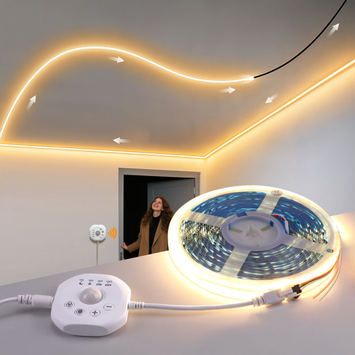 Led Strip Path Inside PIR Motion Sensor LED Chasing Light Strip WS2811 Pixels Addressable ...