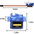 6pcs Sg90 9g Micro Servo Motor, Mini Servos Motor Kit Plastic Gear 180 Degree Servo for Rc Car Airplane Plane for Arduino. 