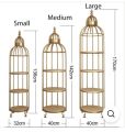 3 Piece Farm Iron Cage, Quirky Modern Bird Cage, Display Shelf, Home Decoration, New Design in 2024. 