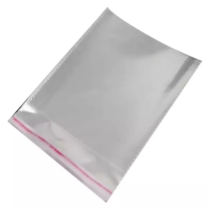 100pcs 4*6 inches Clear Transparent Polythene Bags BOPP Bags with Selfsealing Sticker