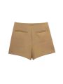 Women Fashion Pareo Style Asymmetric Shorts Skirts Vintage High Waist Side Zipper Female Skort Mujer. 