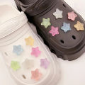 7/14pcs Glow-in-the-Dark Star Shoe Charms Easy Install Fun DIY Hole Shoes Buckles for Hole Shoes. 