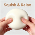 Milk Cake Squeeze Taba Soft Toy, Cute Milky White Squeeze Toy, Finger Toy, Stress Relief Toy, Soft Girl Birthday Toy.