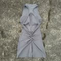 Women Tight Scrunch Back Waist Fold Playsuits Yoga Jumpsuit Short Set Zipper Gym Sportswear Fitness One Piece Sport Suit Workout.
