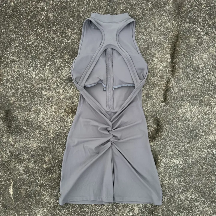Women%20Tight%20Scrunch%20Back%20Waist%20Fold%20Playsuits%20Yoga%20Jumpsuit%20Short%20Set%20Zipper%20Gym%20Sportswear%20Fitness%20One%20Piece%20Sport%20Suit%20Workout%20-%20Image%208